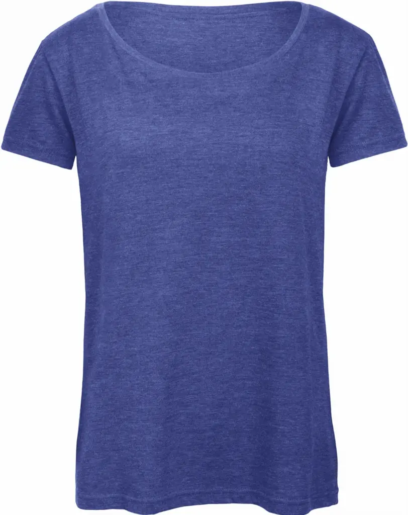 PS_CGTW056_HEATHERROYALBLUE - Hidalgo TriBlend T-shirt / Woman, heather royal blue — productfoto 14