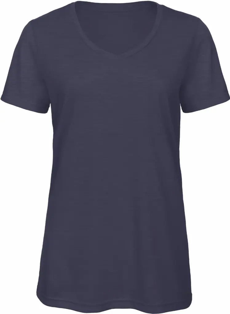 TriBlend V-neck TEE / Woman, heather navy — productfoto 4