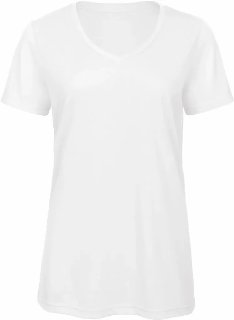 TriBlend V-neck TEE / Woman, white — productfoto 5