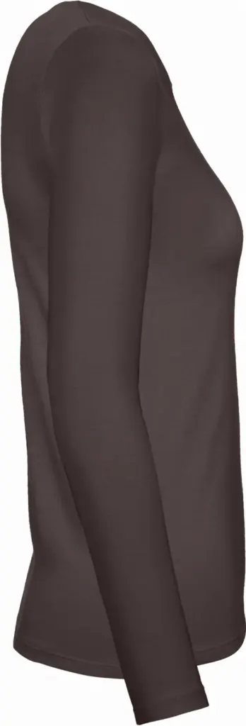 PS_CGTW06T-S_BEARBROWN - Hidalgo #E150 Ladies' T-shirt long sleeves, bear brown — productfoto 5