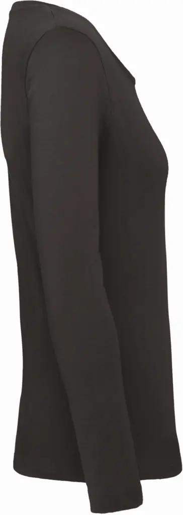 Ladies' organic Inspire long-sleeve T-shirt, black — productfoto 2