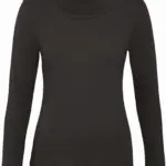 Ladies' organic Inspire long-sleeve T-shirt, black — productfoto 5