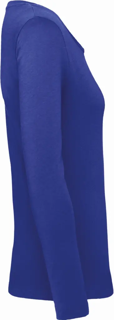 Ladies' organic Inspire long-sleeve T-shirt, cobalt blue — productfoto 3