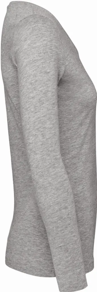 Ladies' organic Inspire long-sleeve T-shirt, sport grey — productfoto 4