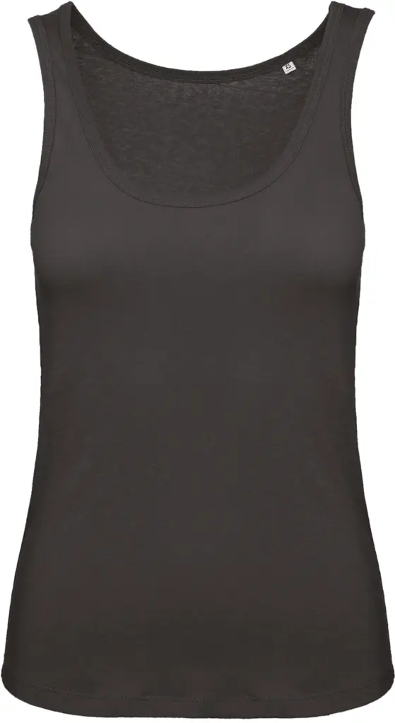 Ladies' organic tank top Inspire, black — productfoto 2