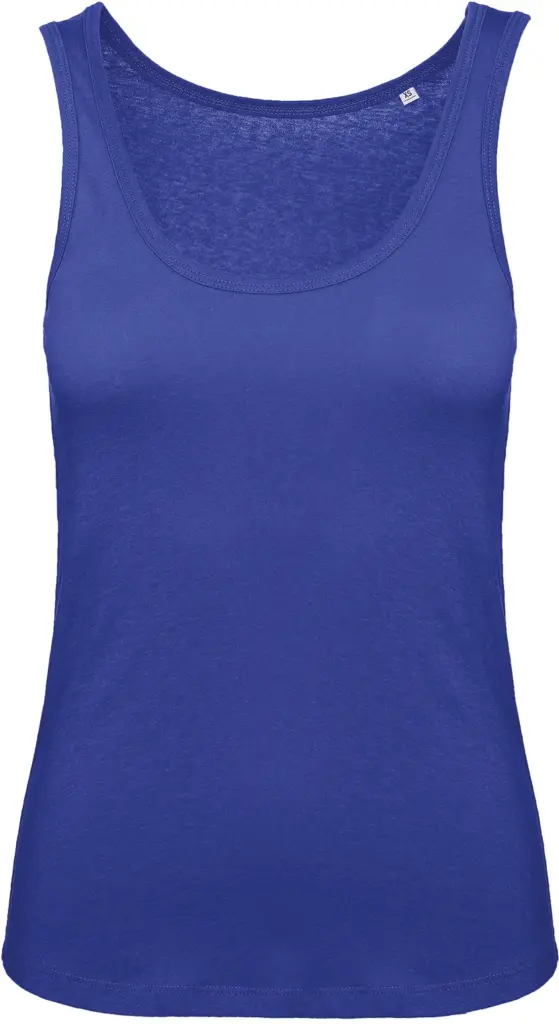 Ladies' organic tank top Inspire, cobalt blue — productfoto 3