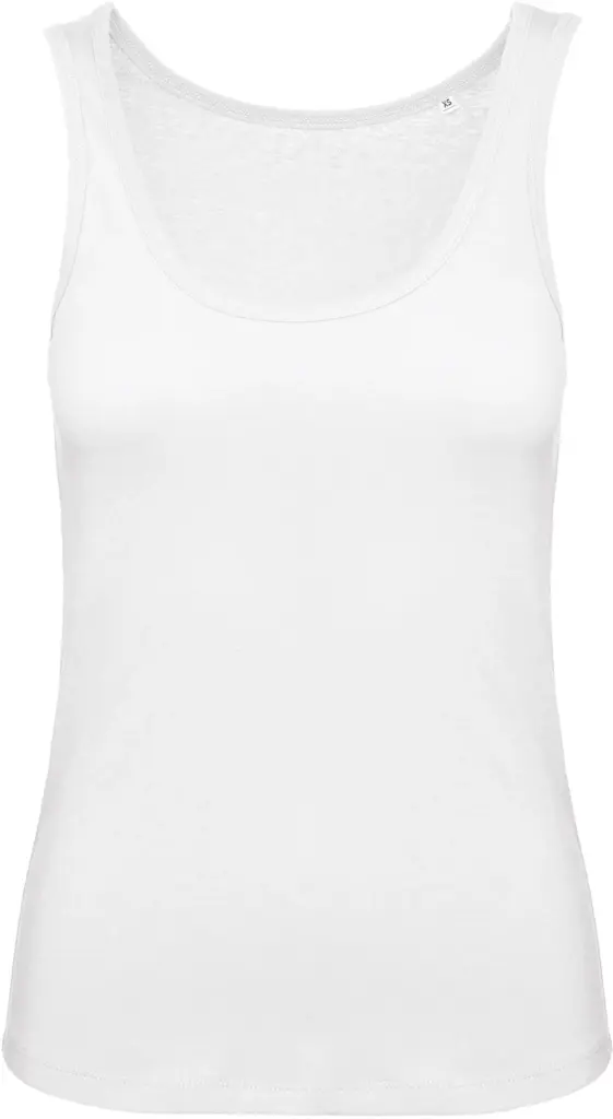 Ladies' organic tank top Inspire, white — productfoto 5