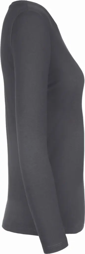 #E190 Ladies' T-shirt long sleeve, dark grey — productfoto 7
