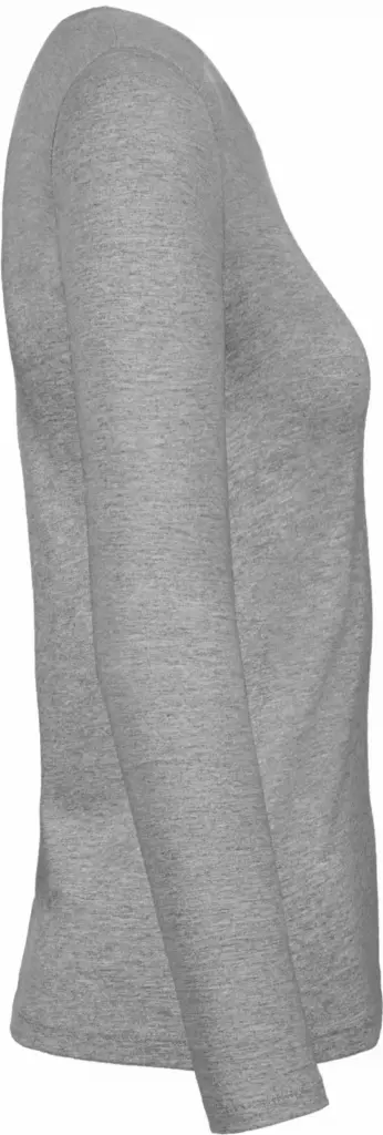 #E190 Ladies' T-shirt long sleeve, sport grey — productfoto 11