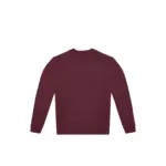 Uniseks sweater met ronde hals ID.332, burgundy — productfoto 5