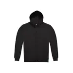 Hoodie met rits ID.224 (50/50), black — productfoto 2