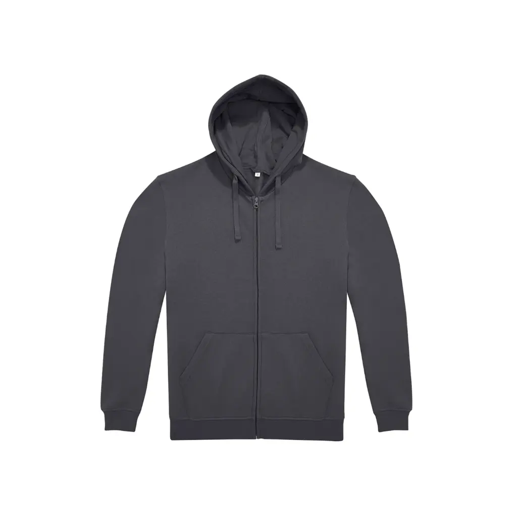 Hoodie met rits ID.224 (50/50), dark grey — productfoto 4