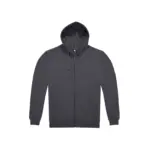 Hoodie met rits ID.224 (50/50), dark grey — productfoto 4