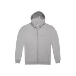Hoodie met rits ID.224 (50/50), sport grey — productfoto 10