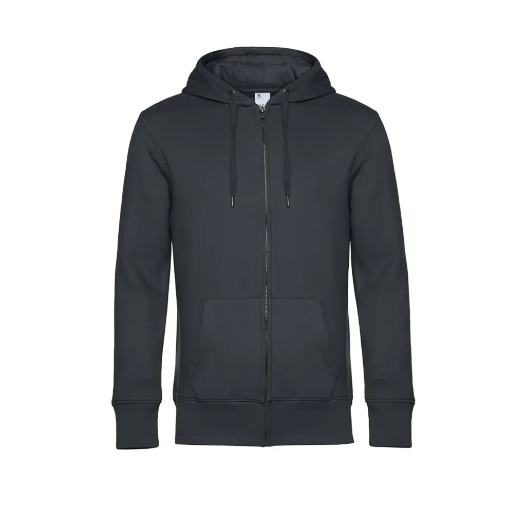KING Sweatshirt met rits, asphalt