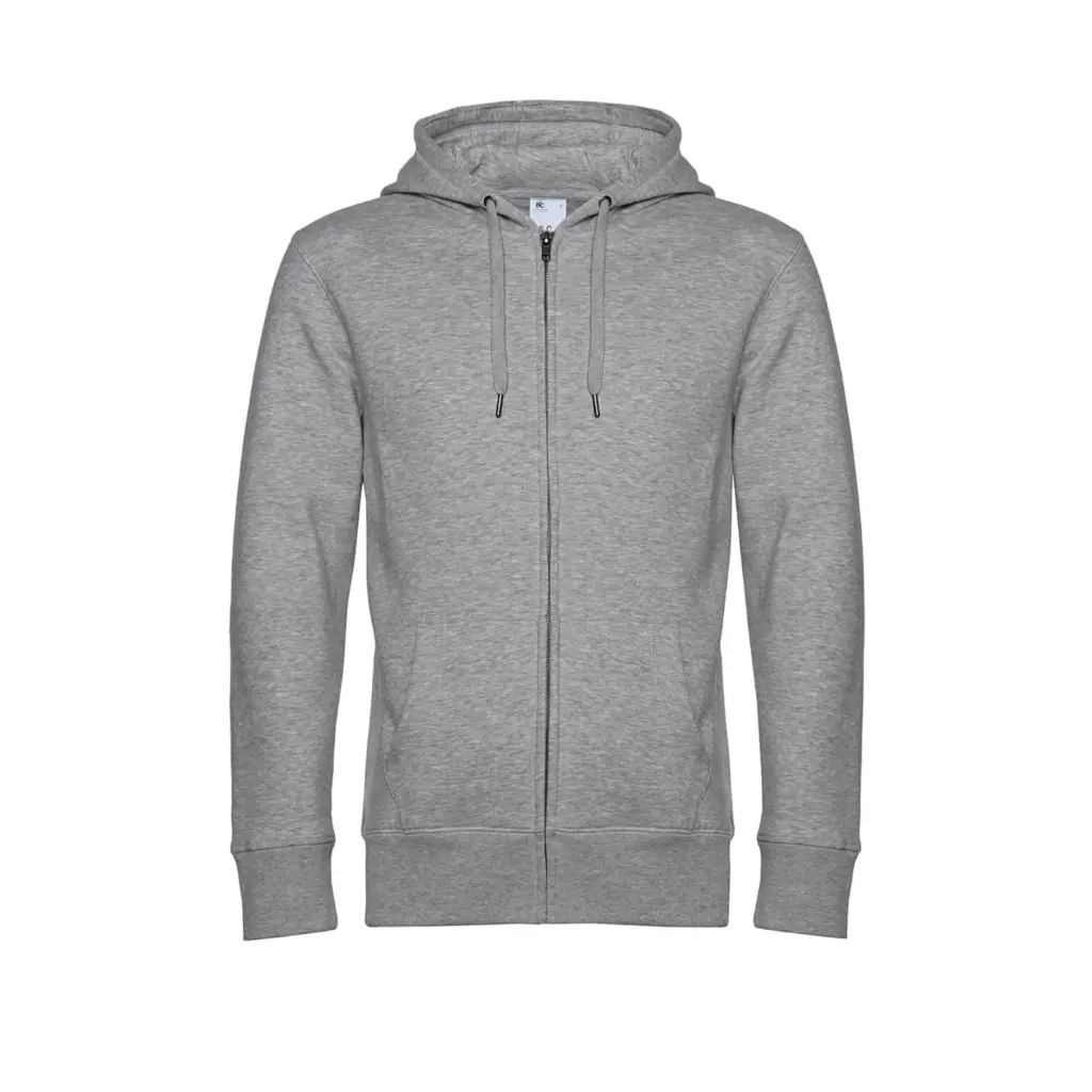 PS_CGWU03K_HEATHERGREY - Hidalgo KING Sweatshirt met rits, heather grey — productfoto 6