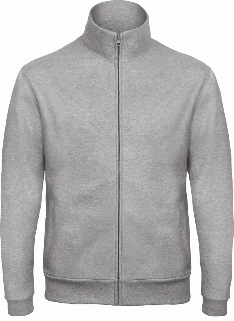 ID.206 Full Zip Sweatvest, heather grey — productfoto 6