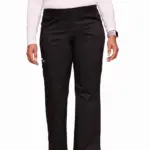 Cargobroek met standaard taille en zonder sluiting voor dames, black — productfoto 7