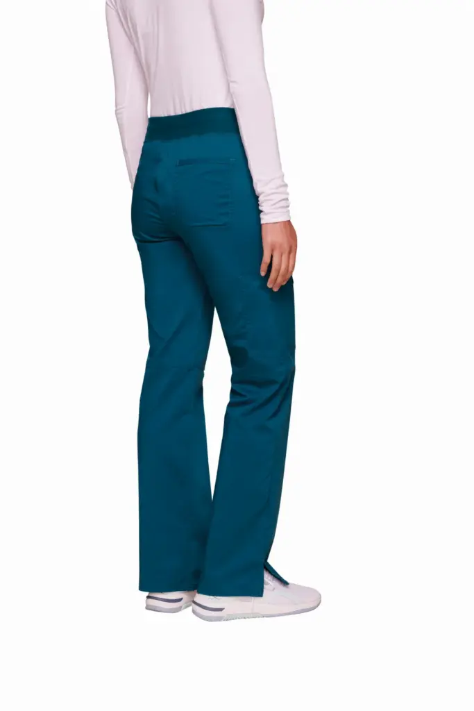Cargobroek met standaard taille en zonder sluiting voor dames, caribbean blue — productfoto 9
