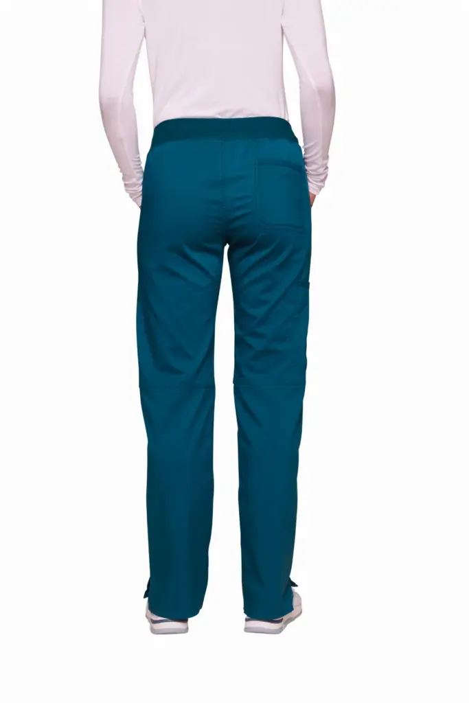 Cargobroek met standaard taille en zonder sluiting voor dames, caribbean blue — productfoto 11
