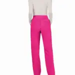 Cargobroek met standaard taille en zonder sluiting voor dames, electric pink — productfoto 18
