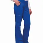 Cargobroek met standaard taille en zonder sluiting voor dames, royal — productfoto 22