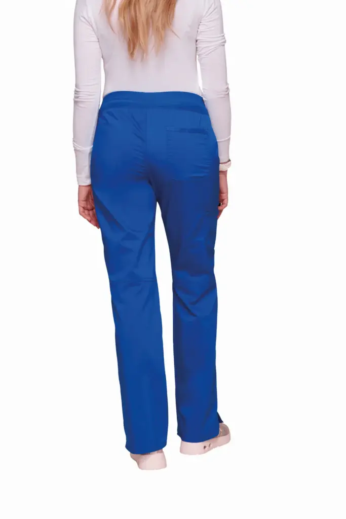 Cargobroek met standaard taille en zonder sluiting voor dames, royal — productfoto 24