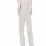 Cargobroek met standaard taille en zonder sluiting voor dames, white — productfoto 31