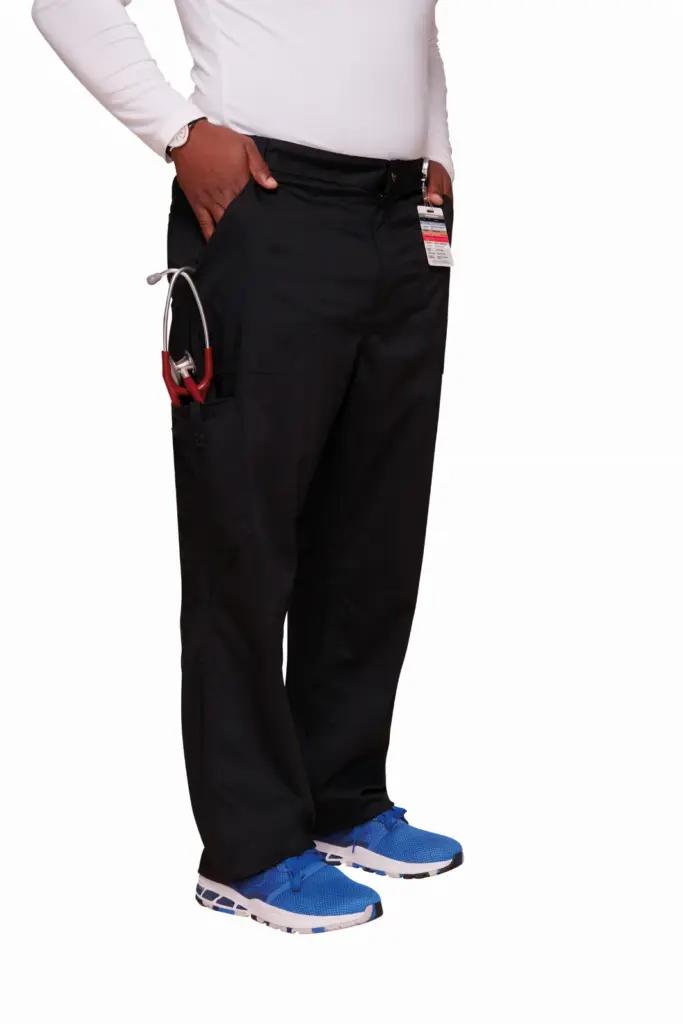 Cargobroek met gulp voor heren, black — productfoto 11