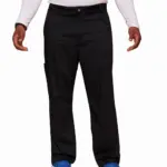 Cargobroek met gulp voor heren, black — productfoto 12
