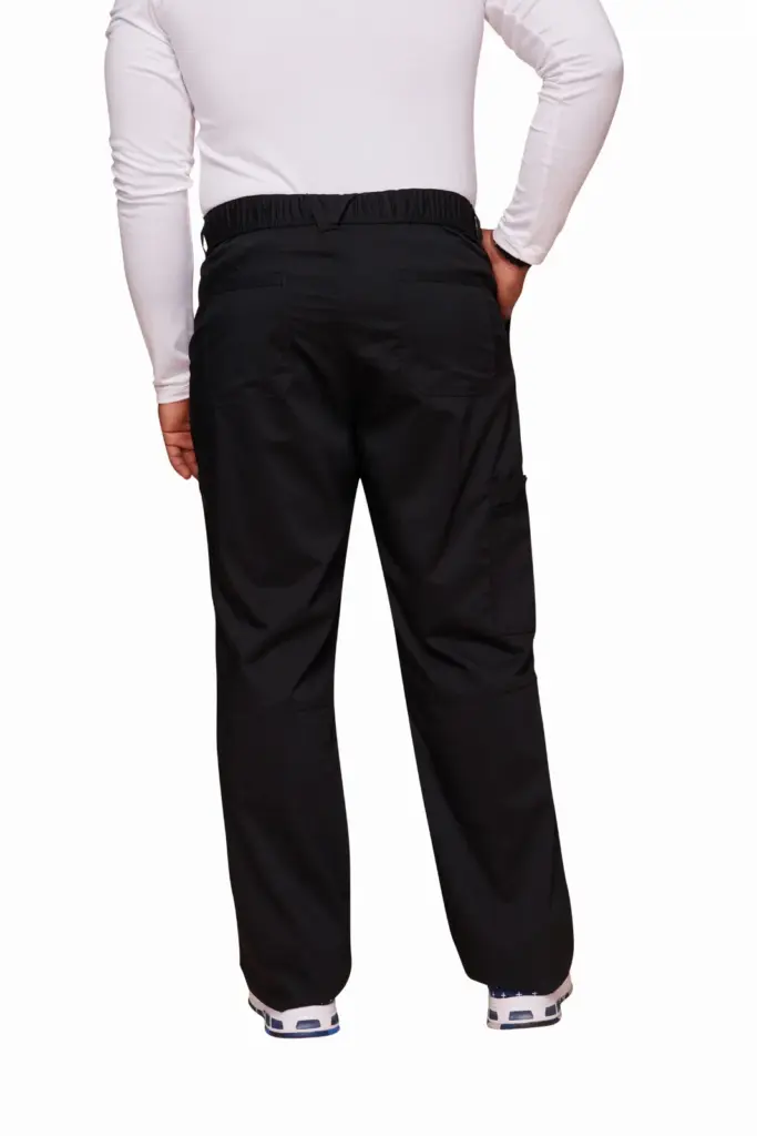 Cargobroek met gulp voor heren, black — productfoto 13