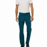 Cargobroek met gulp voor heren, caribbean blue — productfoto 15