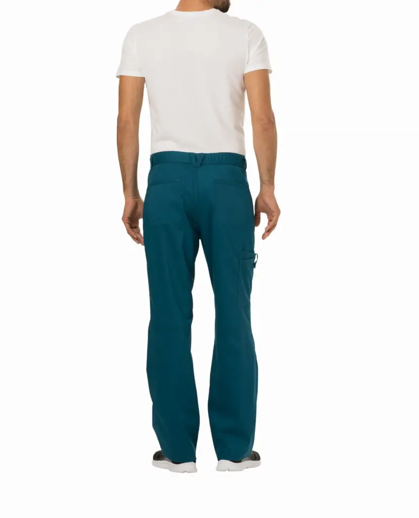 Cargobroek met gulp voor heren, caribbean blue — productfoto 16