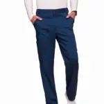 Cargobroek met gulp voor heren, navy — productfoto 20