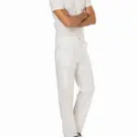 Cargobroek met gulp voor heren, white — productfoto 26