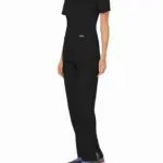 Wikkeltop voor dames, black