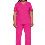 Wikkeltop voor dames, electric pink — productfoto 8