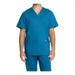 Tuniek met V-hals voor heren, caribbean blue — productfoto 7