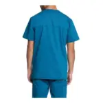 Tuniek met V-hals voor heren, caribbean blue — productfoto 8