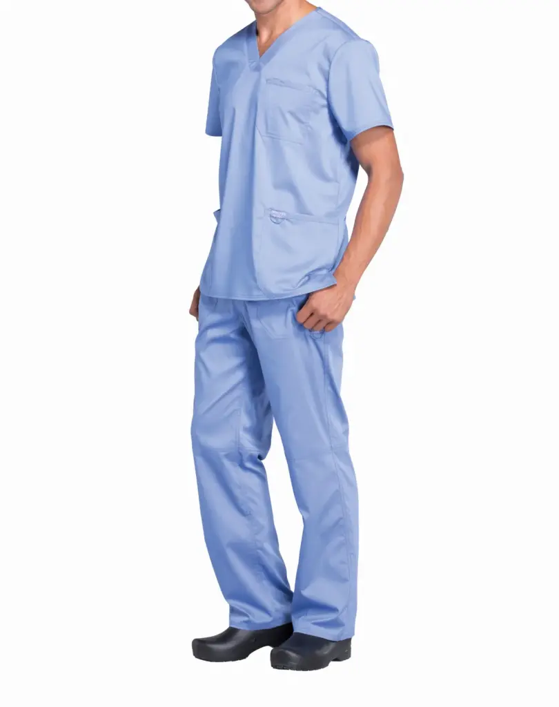 Tuniek met V-hals voor heren, ciel blue — productfoto 9
