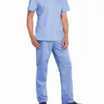 Tuniek met V-hals voor heren, ciel blue — productfoto 10