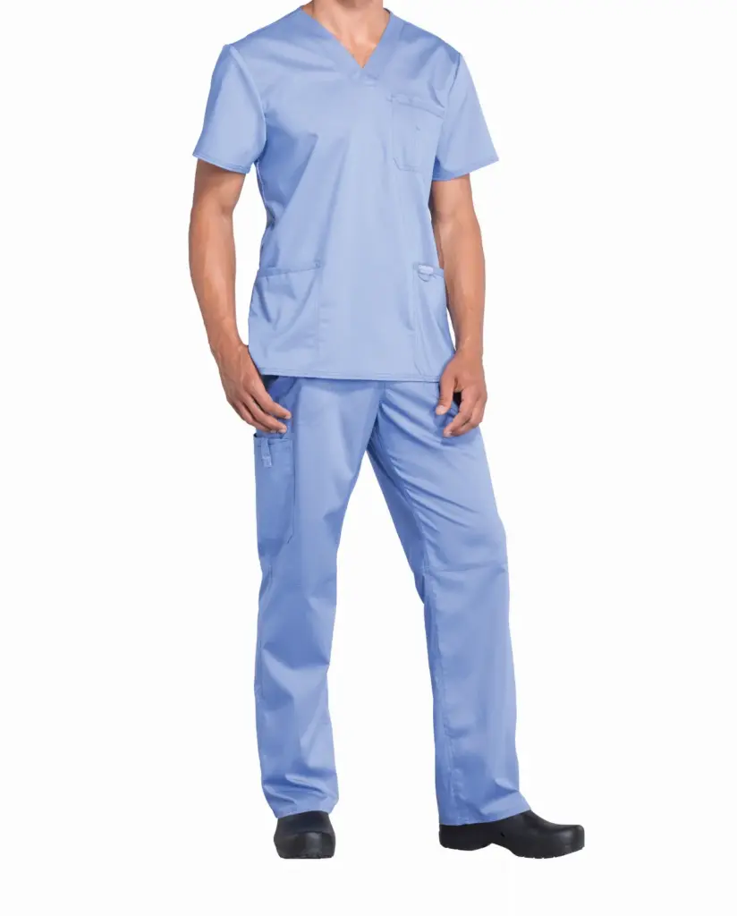 Tuniek met V-hals voor heren, ciel blue — productfoto 10