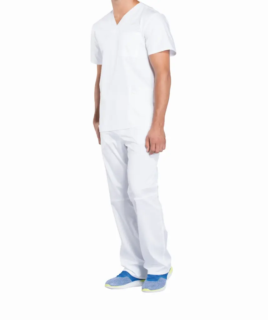 Tuniek met V-hals voor heren, white — productfoto 17