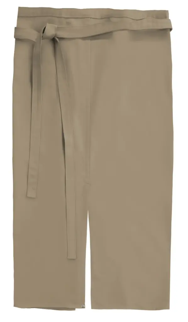 PS_CI03_KHAKI - Hidalgo-werbeartikel Milano Classic heupschort met split, khaki — productfoto 3