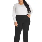 Damesbroek met trekkoordje middelhoge taille — productfoto 4