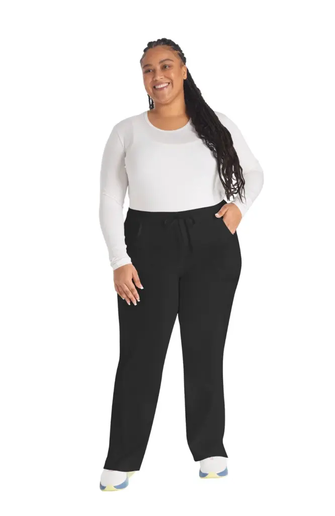 Damesbroek met trekkoordje middelhoge taille — productfoto 4