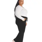 Damesbroek met trekkoordje middelhoge taille — productfoto 6