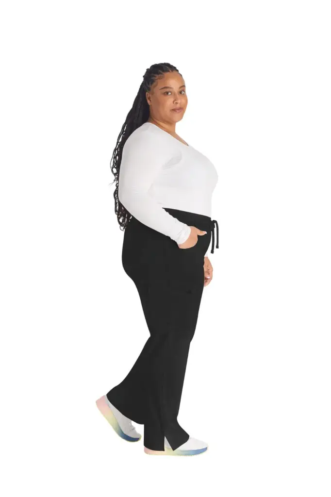 Damesbroek met trekkoordje middelhoge taille — productfoto 6