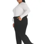 Damesbroek met trekkoordje middelhoge taille — productfoto 7