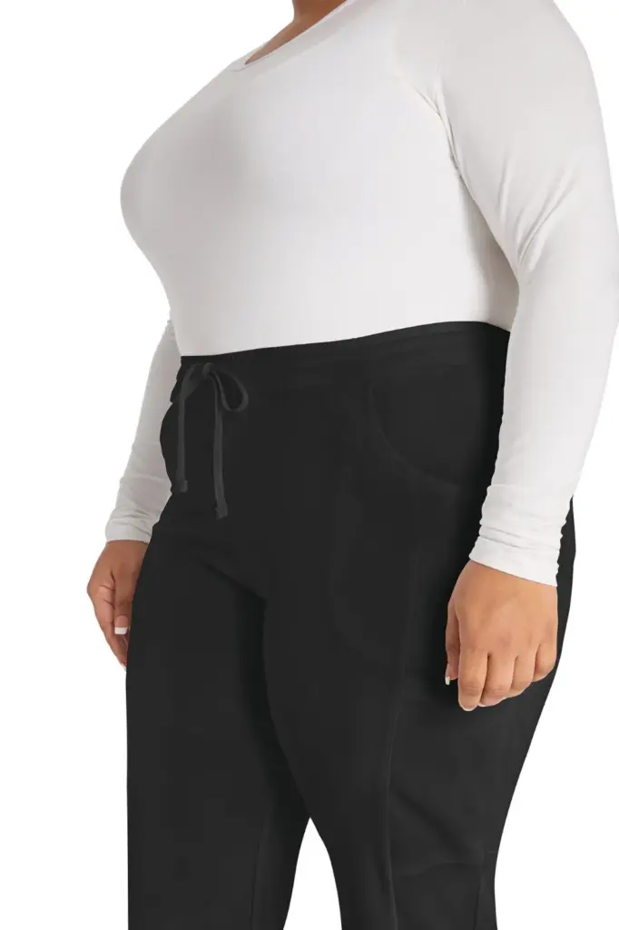 Damesbroek met trekkoordje middelhoge taille — productfoto 9
